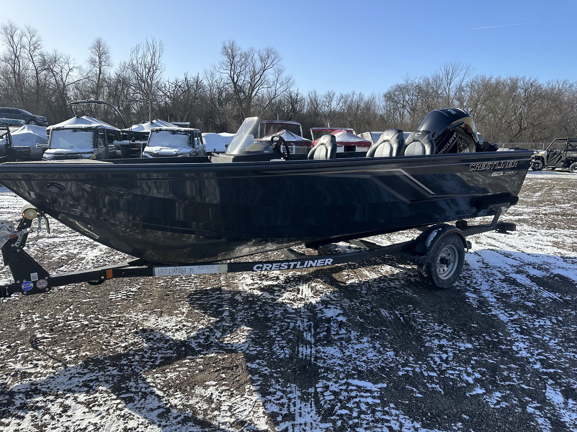 2024 Crestliner 1750 HAWK Side console,  90hp Mercury Four stoke! - Photo 6